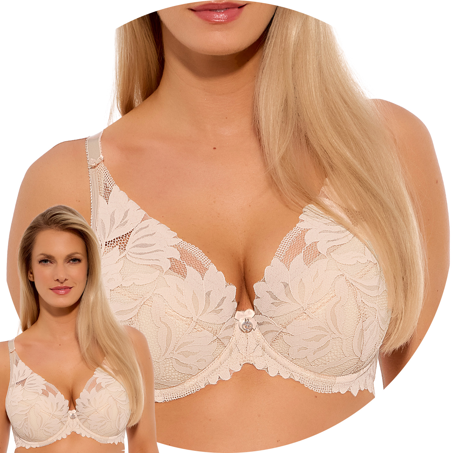 Gaia 1225 Sophia Push-up podprsenka béžová 70B