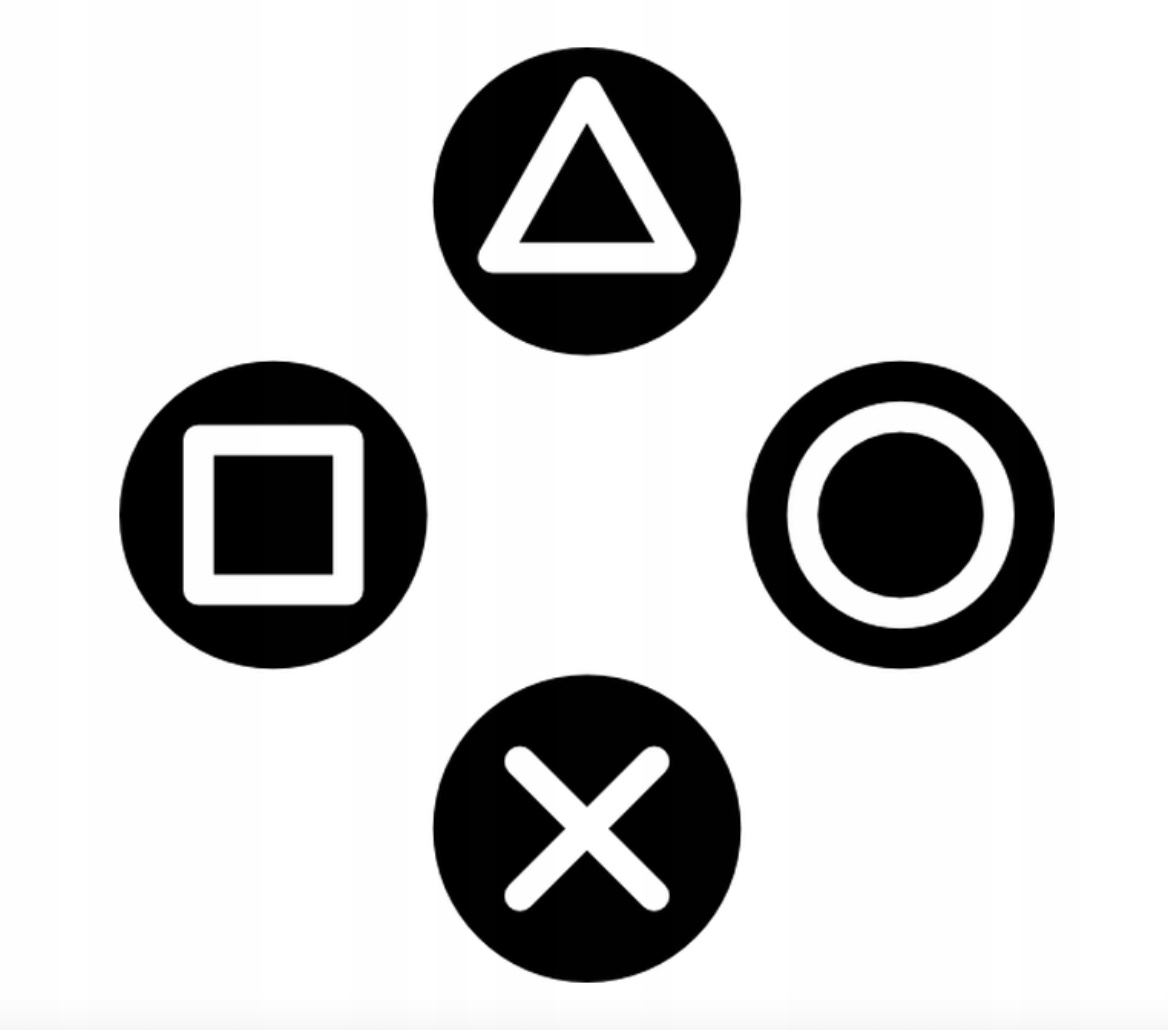 

Tatuaż tymczasowy Sony Playstation pad ikony Ps