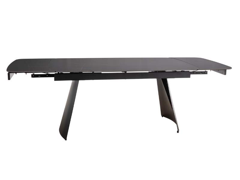 Stół ceramiczny rozkładany Bacardi czarny 160(240)x90 do salonu Signal
