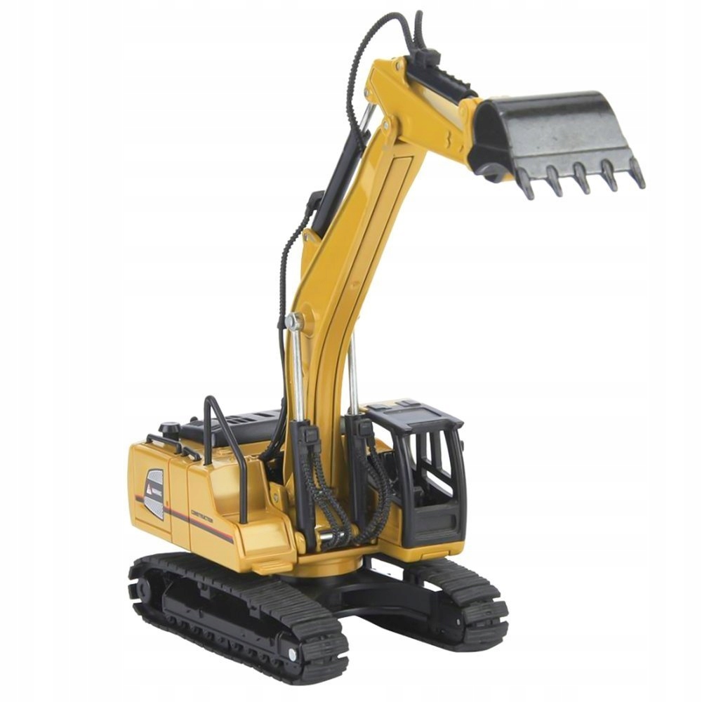 Metalowa Koparka Gąsienicowa Replika Die-Cast Model 1810 w Skali 1/60 Wiek dziecka 8 lat +