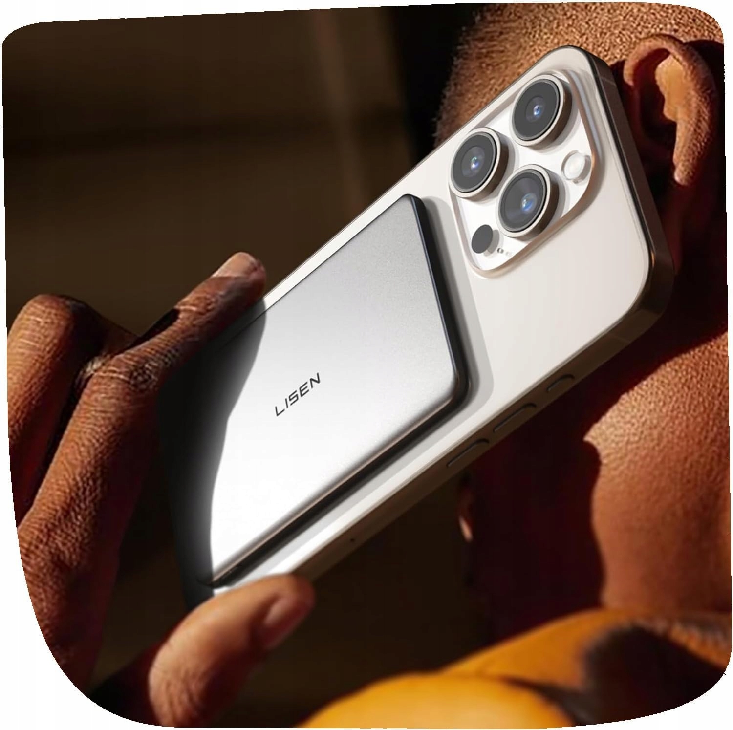 Powerbank Lisen 5000 mAh srebrny