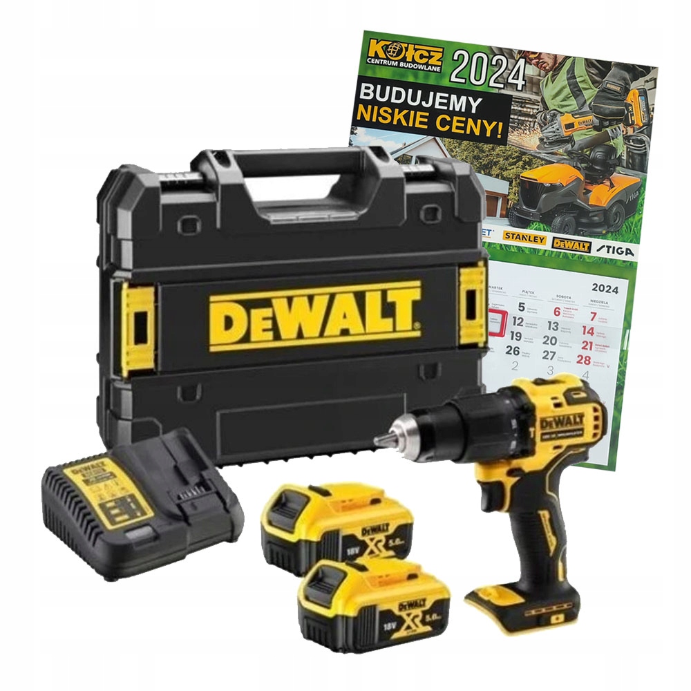 DEWALT 18V Wiertarko-Wkrętarka Bezszczotkowa LED 2x5Ah — miniatura 11