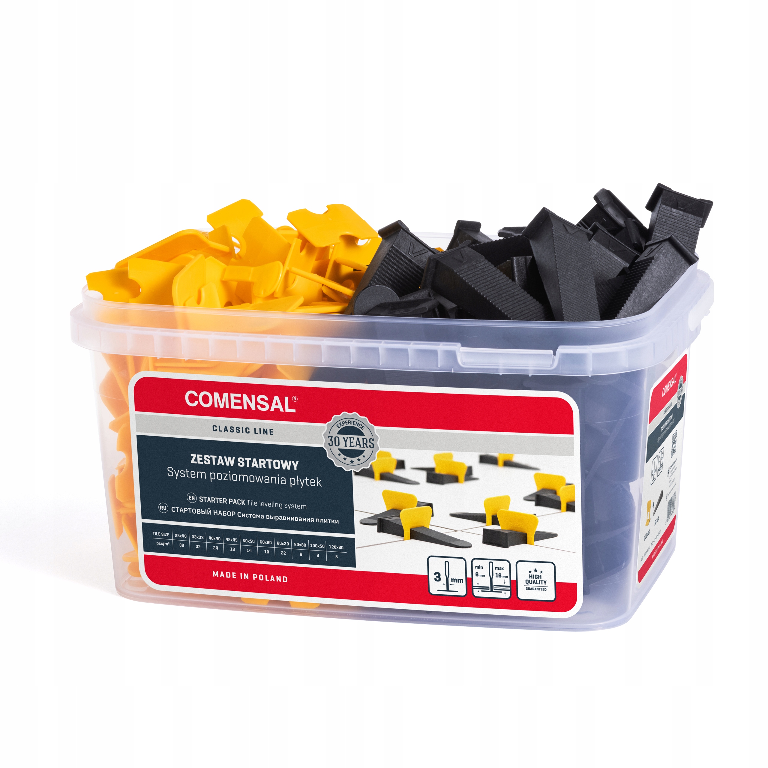 

Comensal System poziomowania Klips 3mm 110+55 Klin