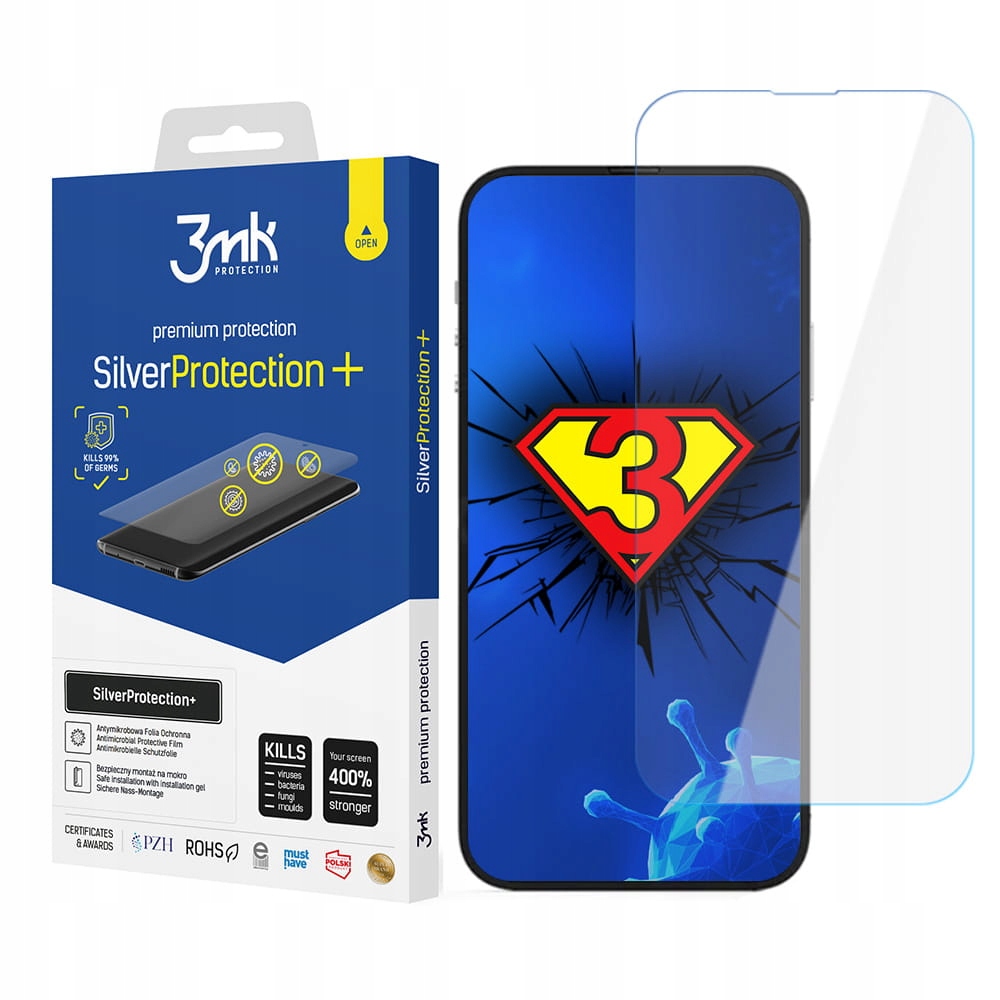 

Folia na iPhone 14 Plus 14 Pro Max 3mk Silver+
