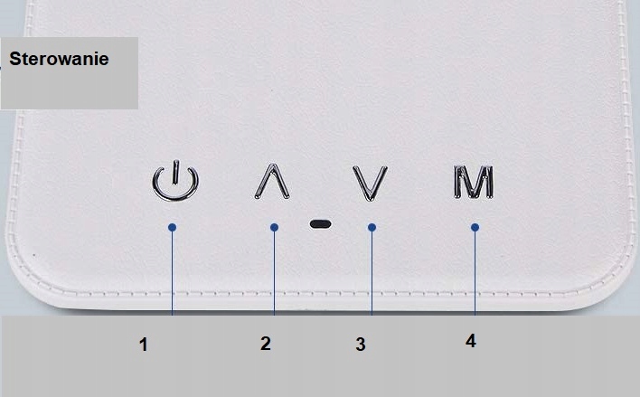 Lampka biurkowa biurko WYŚWIETLACZ LED Zegar Data 3 Barwy 5 Jasności Światł Liczba punktów światła 1