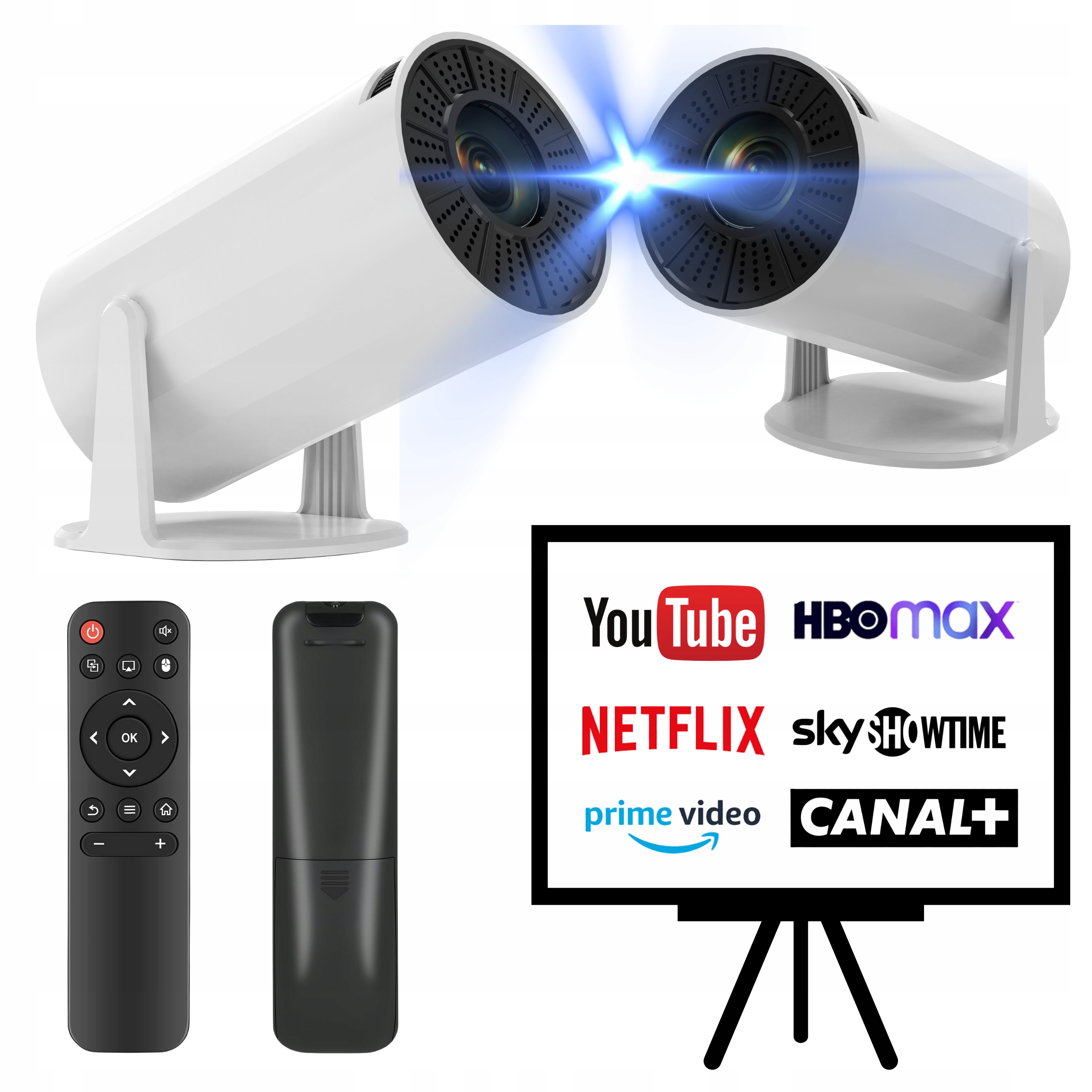 Projektor Rzutnik Tracer Pro Android Smart Tv Wifi Przenośny 4K Mini LCD