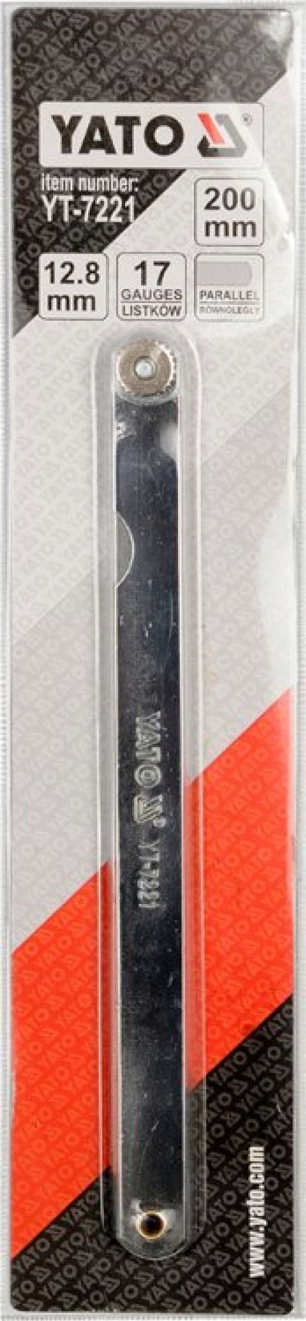 SZCZELINOMIERZ 200 MM 17 LISTKÓW 0,02-1 MM YATO Marka Yato