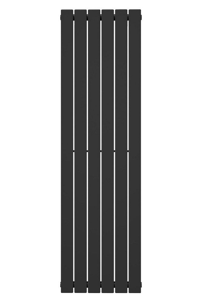 Grzejnik dekoracyjny panelowy pionowy 1600x468 czarny, wersja pojedyncza
