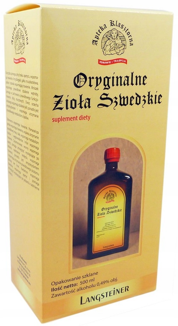 

Oryginalne Zioła Szwedzkie Langsteiner 500ML