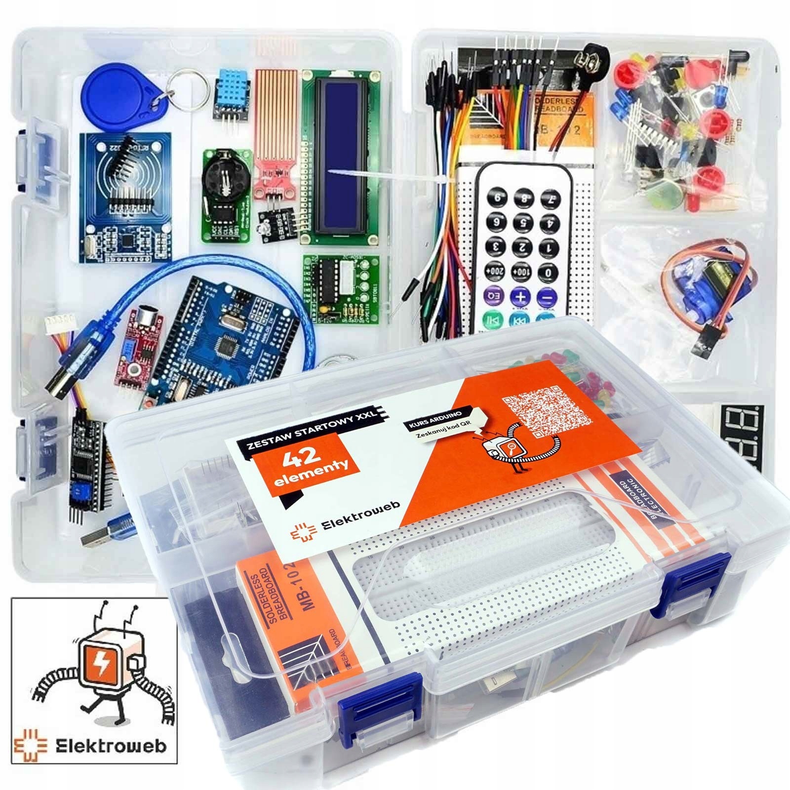 XXL sada pro výuku programování kompatibilní s Arduino Uno v krabici kurz