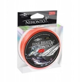 PLECIONKA NIHONTO FINE BRAID (FLUO ORANGE) 0.06mm\3.25kg\150m - op. 1szp. + Gratis