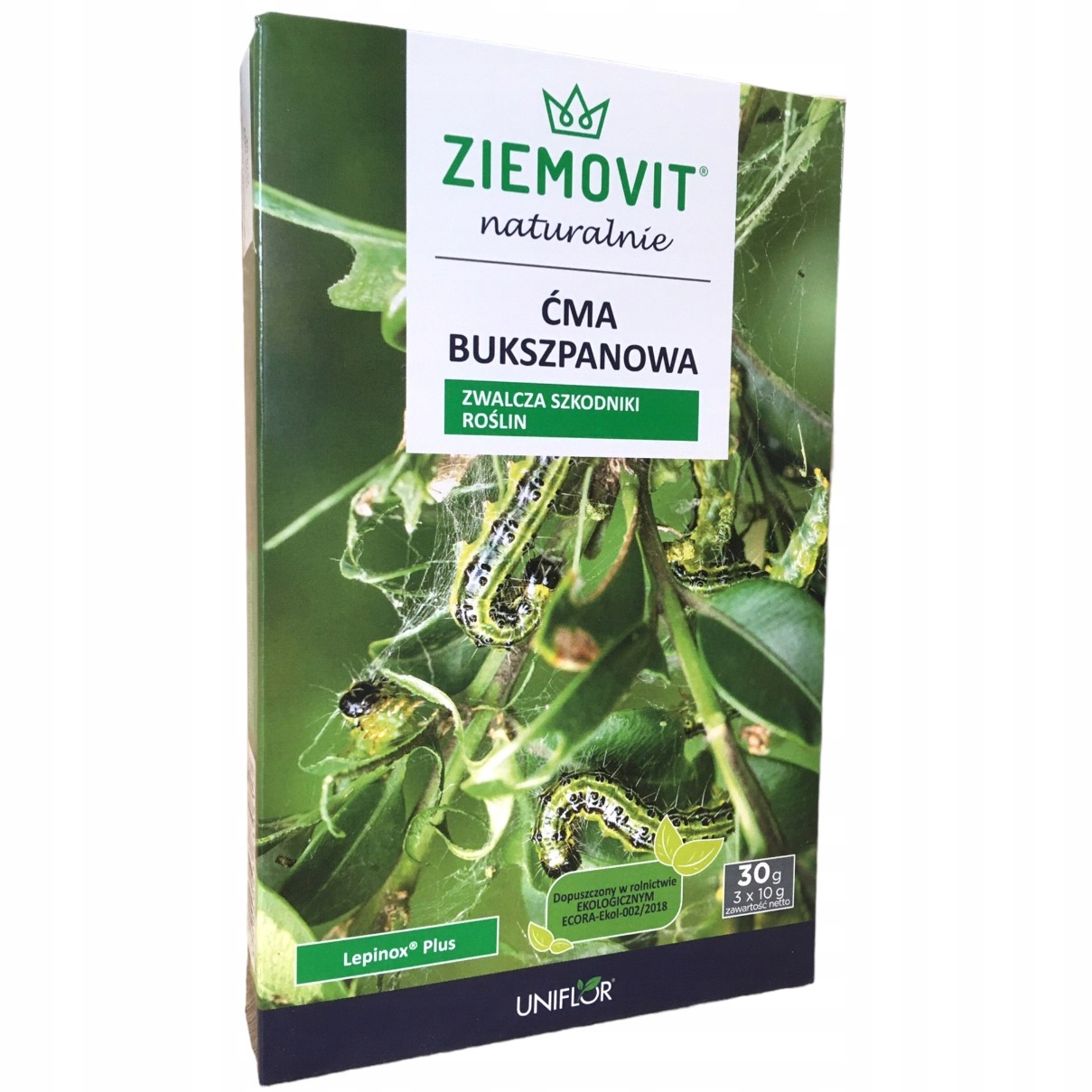

Lepinox Plus na ćmę bukszpanową 3x10g Ziemovit