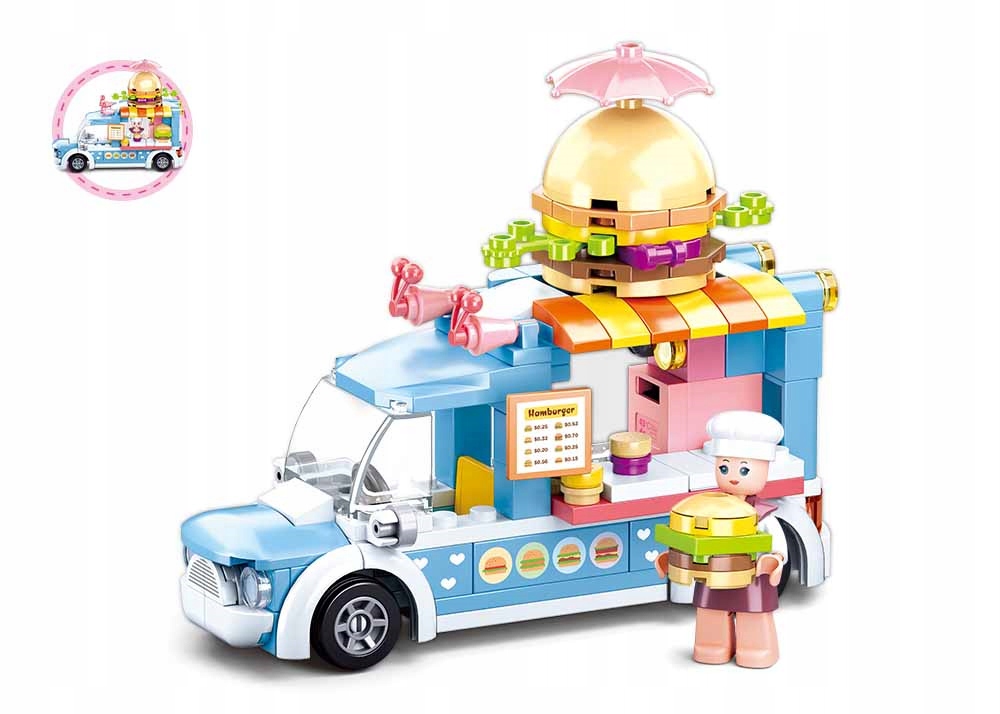 

Klocki Sluban Food Truck Z Burgerami Kolekcja Girl