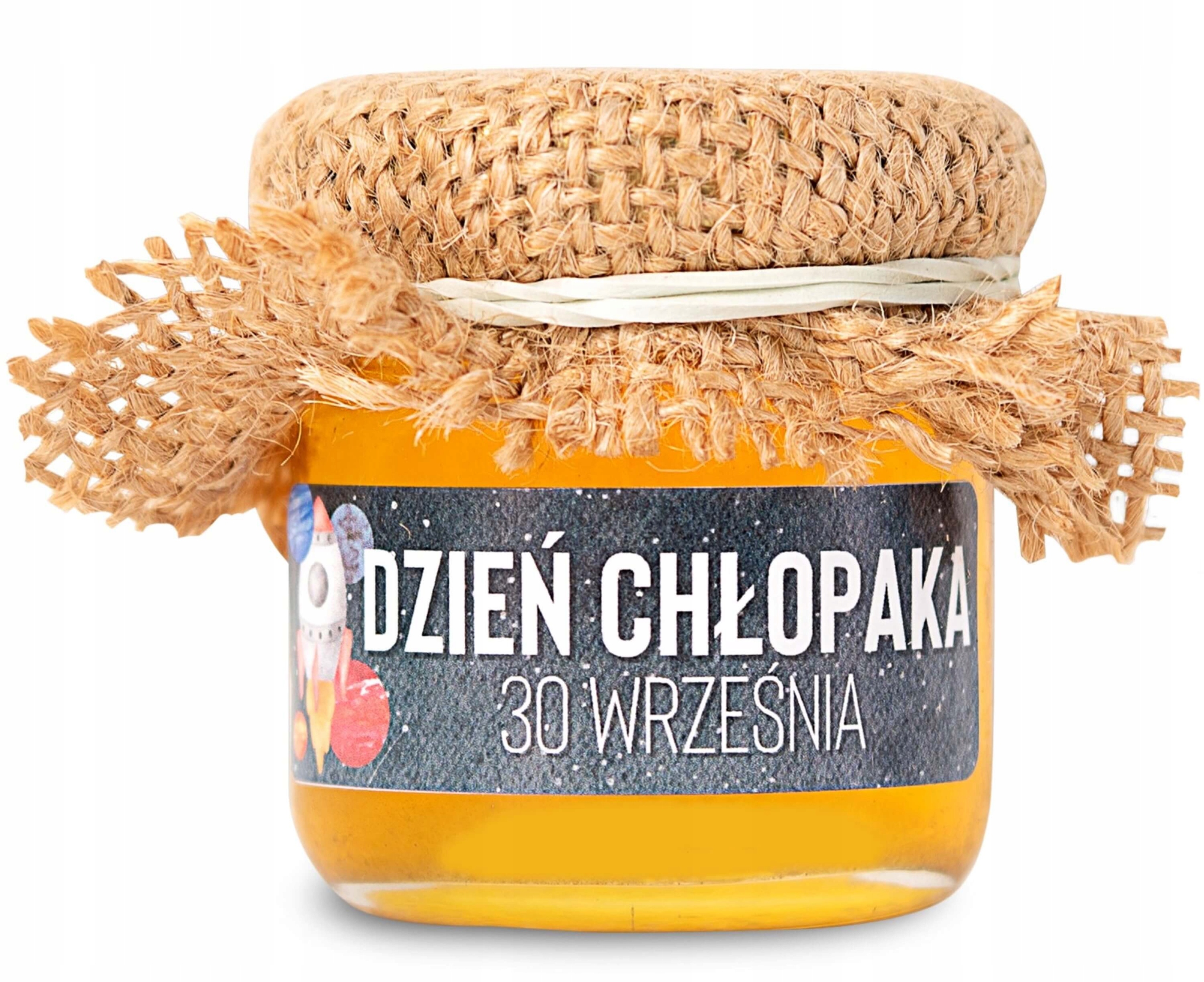 

na dzień chłopaka miodek z nadrukiem 40 g