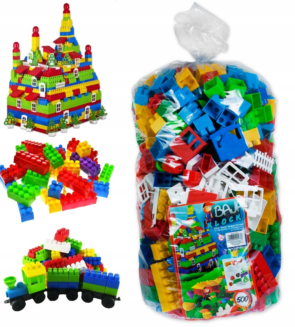 

Klocki plastikowe konstrukcyjne 500el Polskie 5776