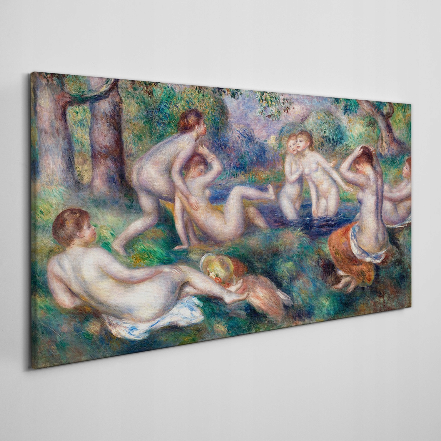 

Płótno obraz na ścianę Kobiety las rzeka 120x60 cm