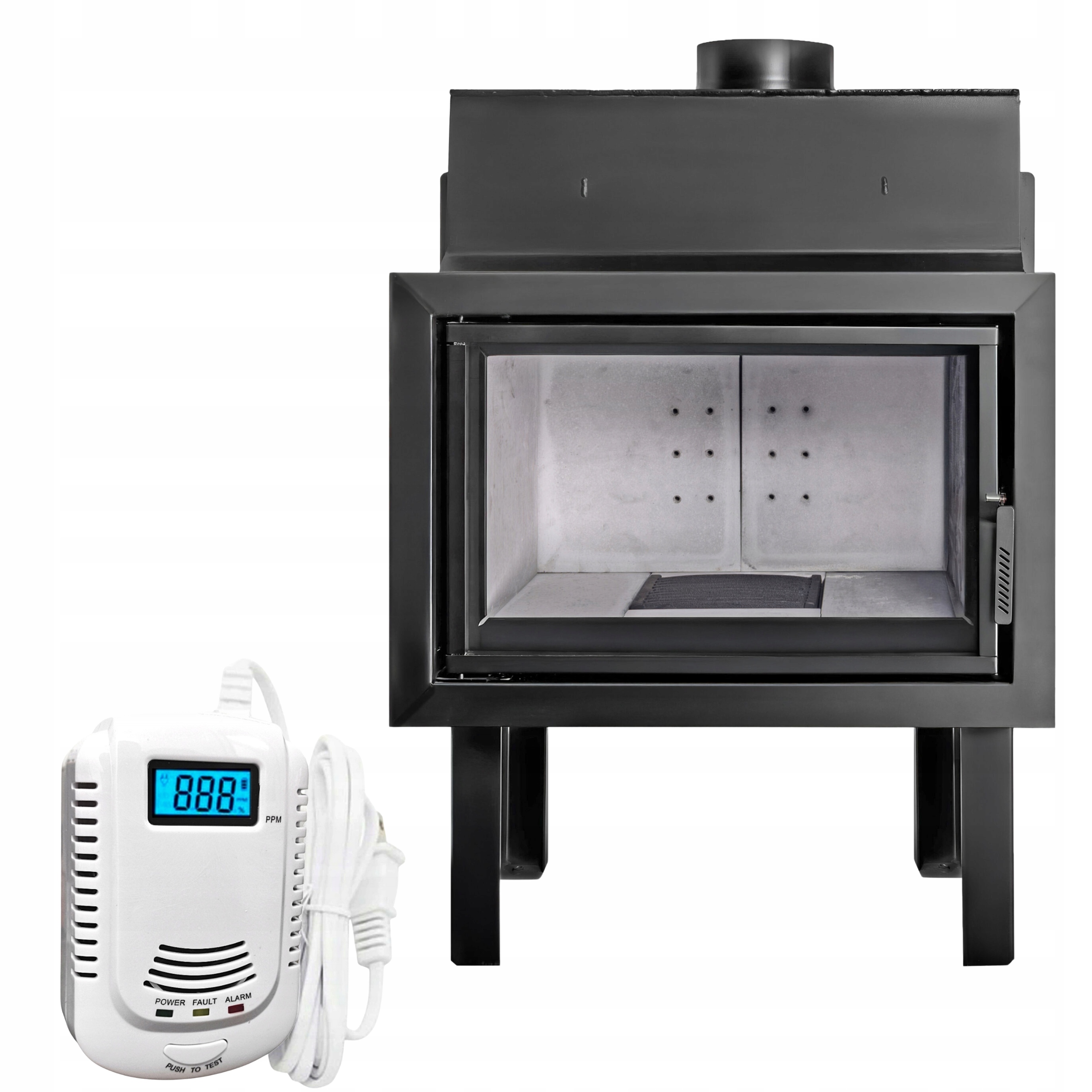 Krbová vložka Heating Pro M6 5-12 kW Velké sklo 592 mm Deflektory Snímač