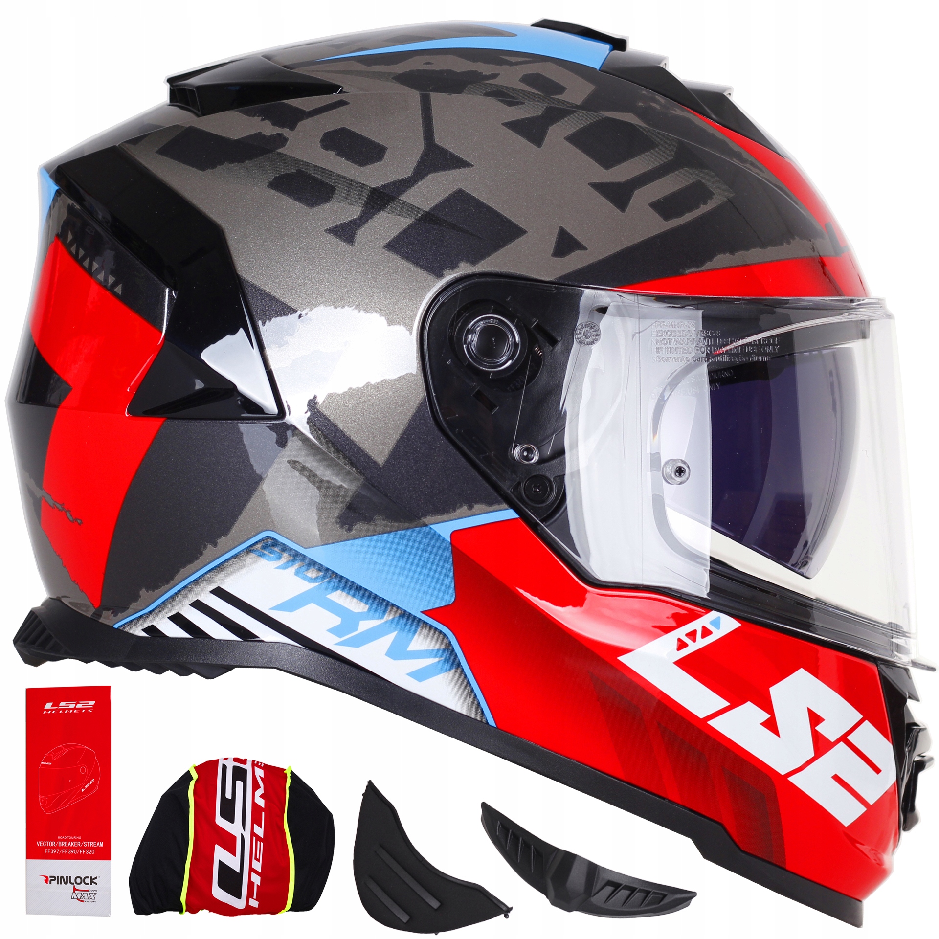 

Kask Motocyklowy LS2 FF800 Storm Sprinter red