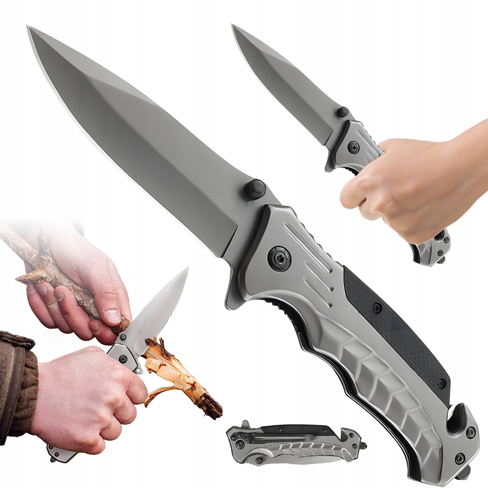 Nóż Składany Taktyczny Survival Myśliwski Do Cięcia Ostry Camping 22CM