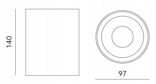 Oprawa Sufitowa Natynkowa Spot Plafon Tuba Halogen Kod producenta KPKIBLG