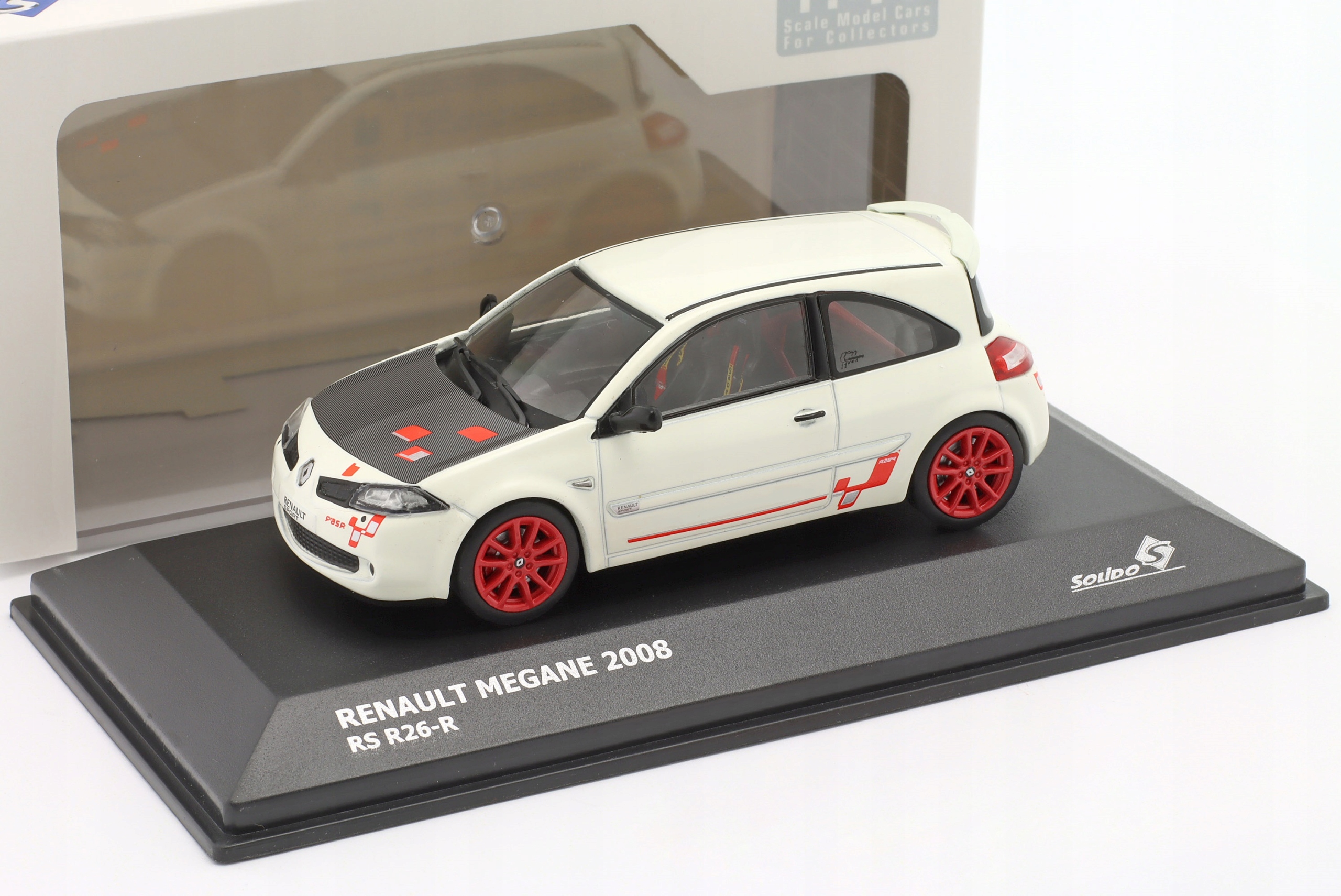 Solid Renault Megane Rs R26-R 2008 Glac White 1:43