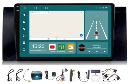 Rádio Navigace Bmw E53 2000-2006 Carplay Android Auto 8GB 256GB Sim