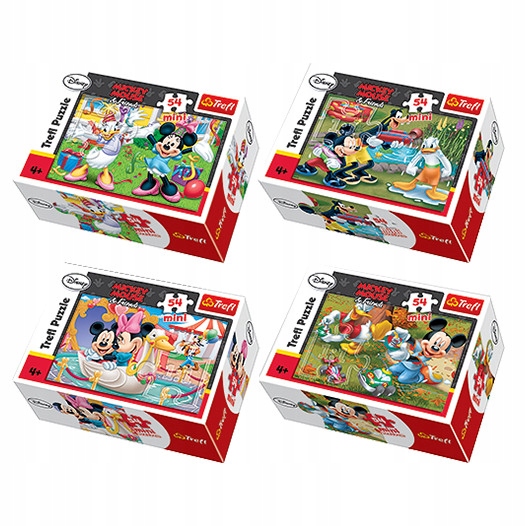 

Trefl 54el. Mini Puzzle Mini Disney Myszka Miki 4+