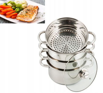 

Garnek 22cm Do Gotowania Na Parze parowar KH-3329