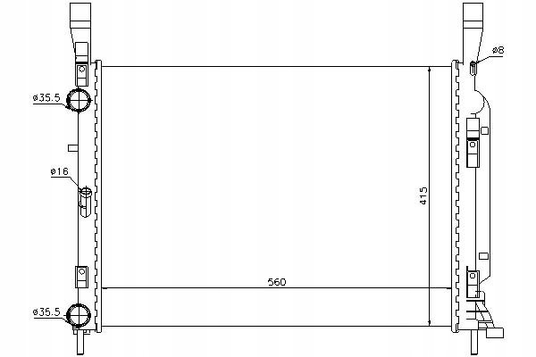 NISSENS CHŁODNICA WODY MERCEDES CITAN COMBI 108 CD