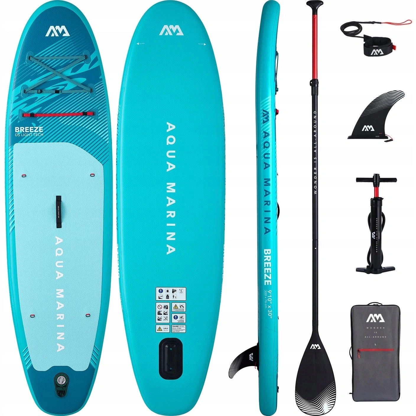 Nafukovací paddleboard s pádlem Aqua Marina Breeze 9'10" 300 cm