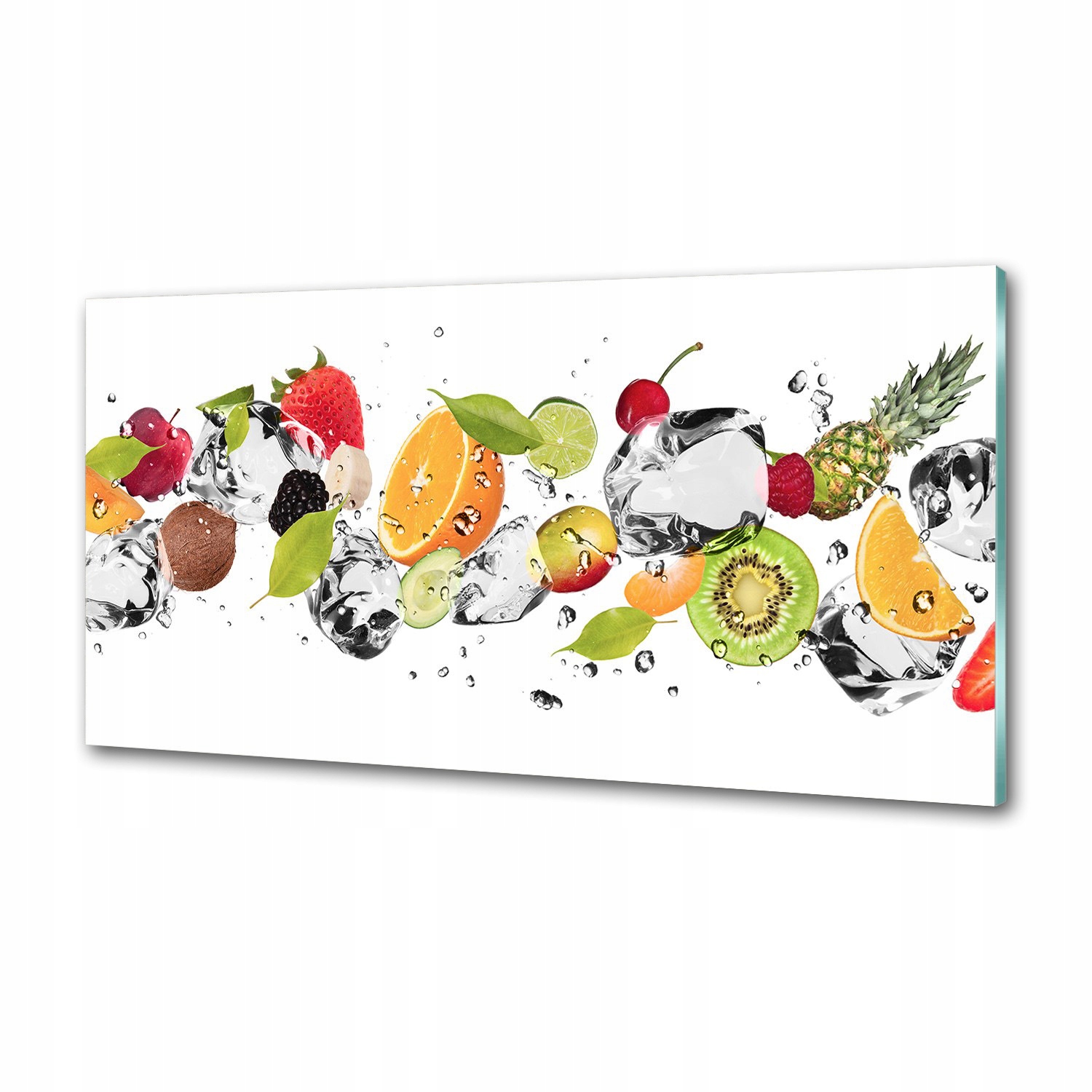 Dekoračný panel sklo Ovocie a voda 120 x 60 cm Lepidlo