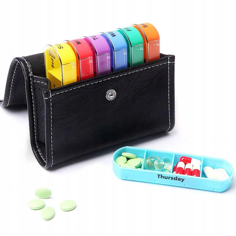 ORGANIZER NA LEKI POJEMNIK KASETKA TYGODNIOWY 7DNI