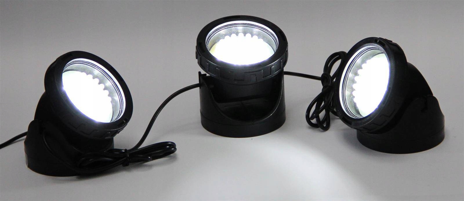 Lampy Garden HOBBY 3x 40 LED 3,4W kolor biały oświetlenie podwodne Rodzaj lampa