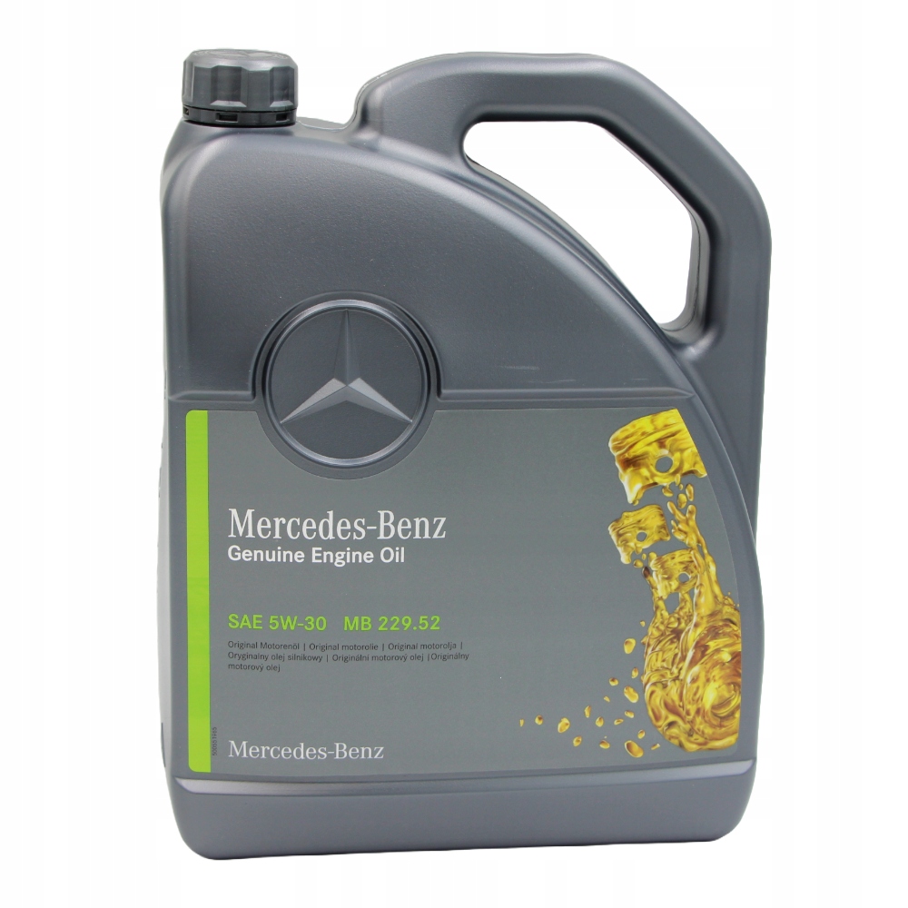 Motorový Olej Mercedes Mb 229.52 5W-30 5L A0009898207 A000989820713FBDE
