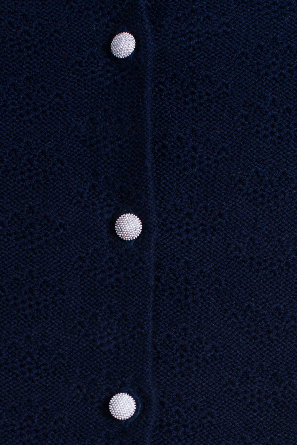 Sweterek rozpinany dla dziewczynki granatowy 158 Rękaw długi rękaw