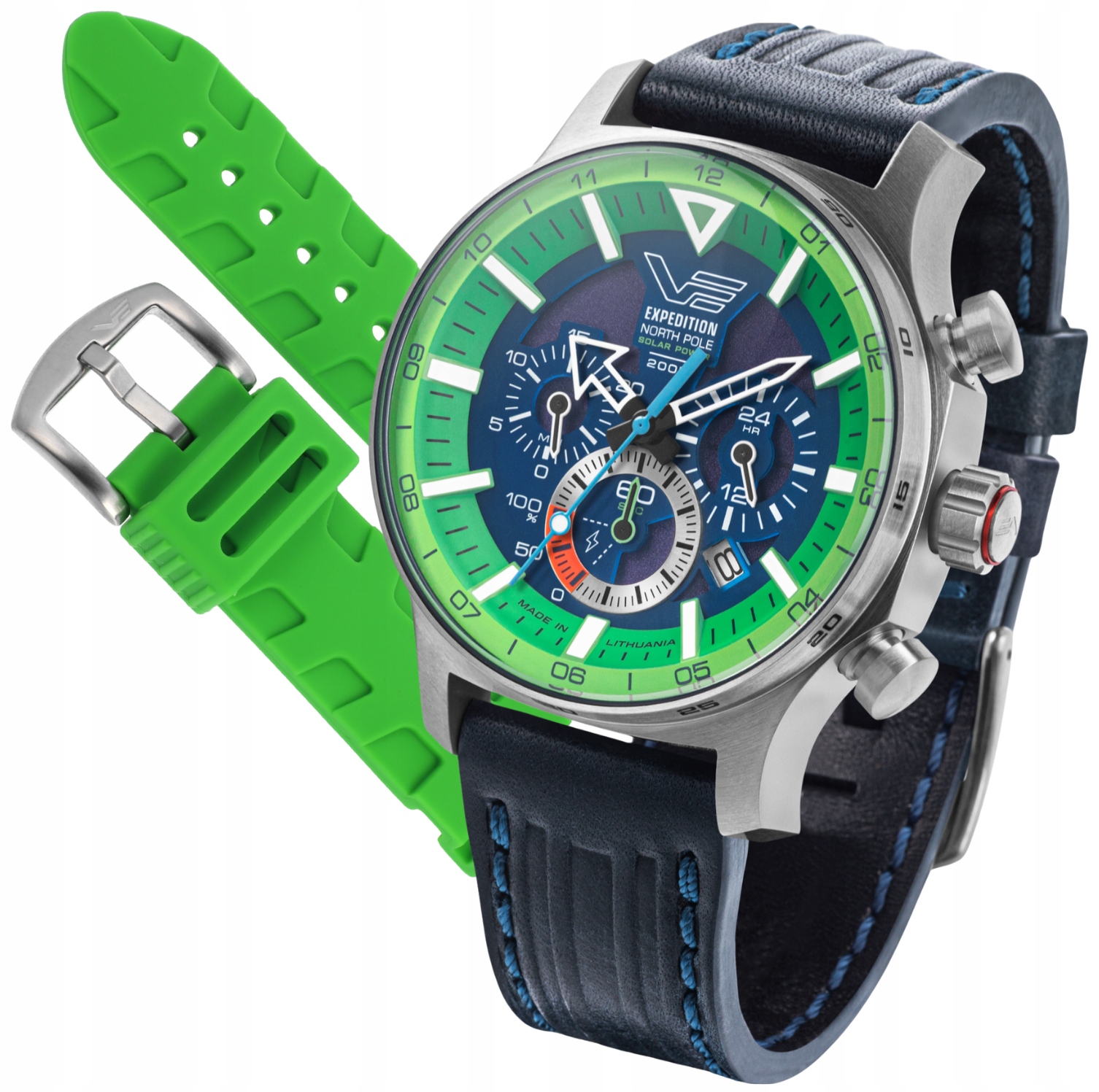 Nový originální Pánské hodinky Vostok Europe VR42-595A733 North Pole 1 Solar