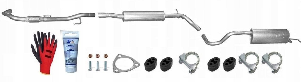 Škoda Roomster 1.6i 16V 77kW (2006-3/2010) sada tlumičů výfuku bonus