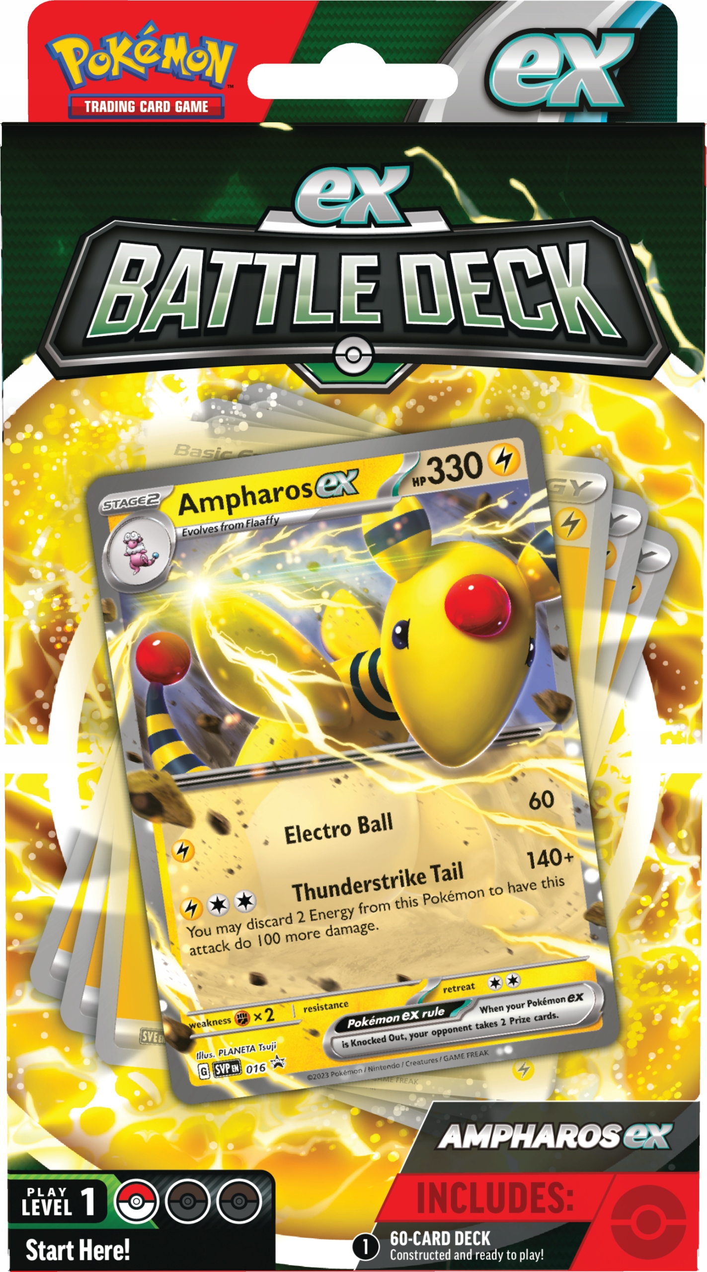 POKEMON: April Ex Battle Deck Ampharos - talia