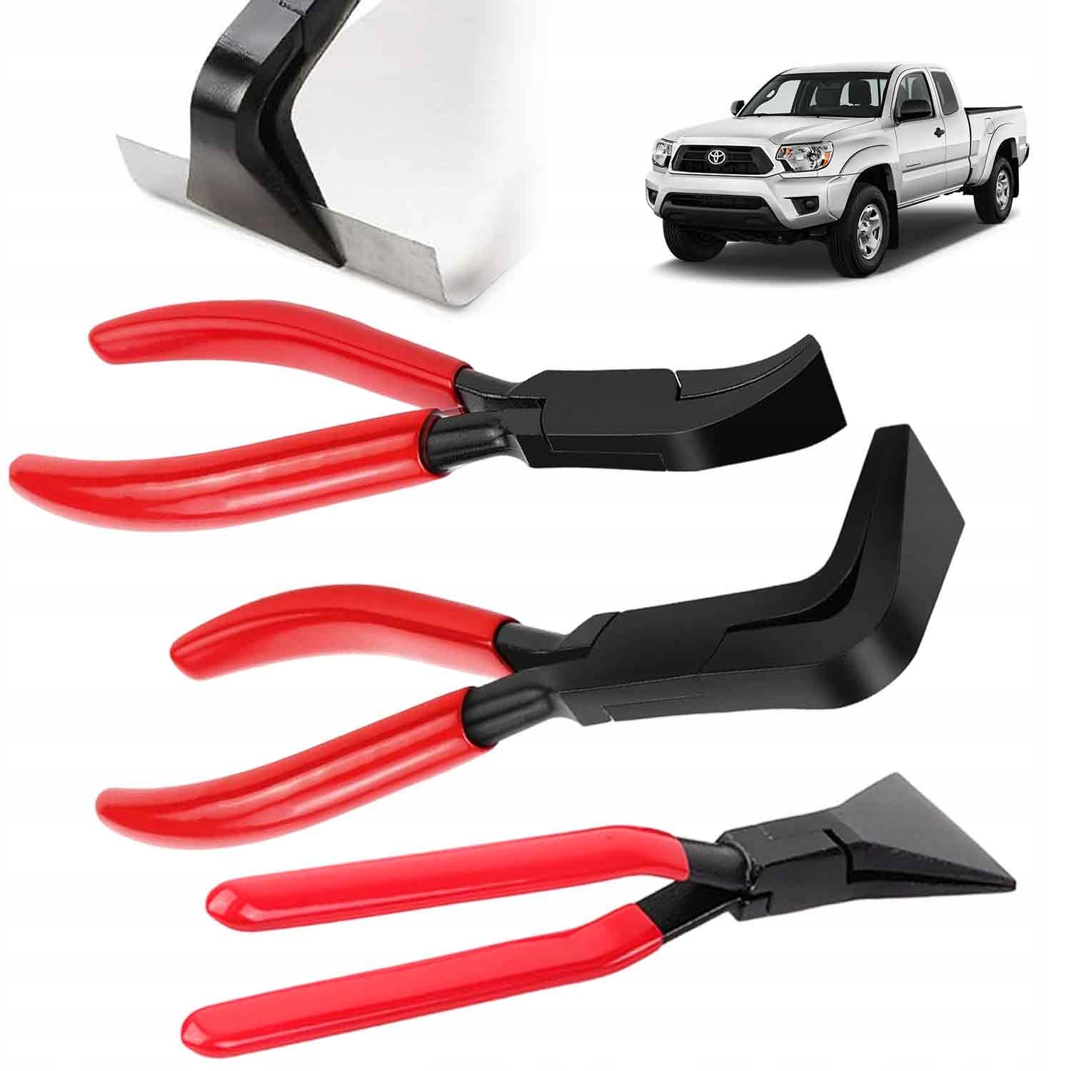 Szczypce Dekarskie Zestaw Szczypiec Do Gięcia Blachy 3 Szt. 45°, 90°, 180°