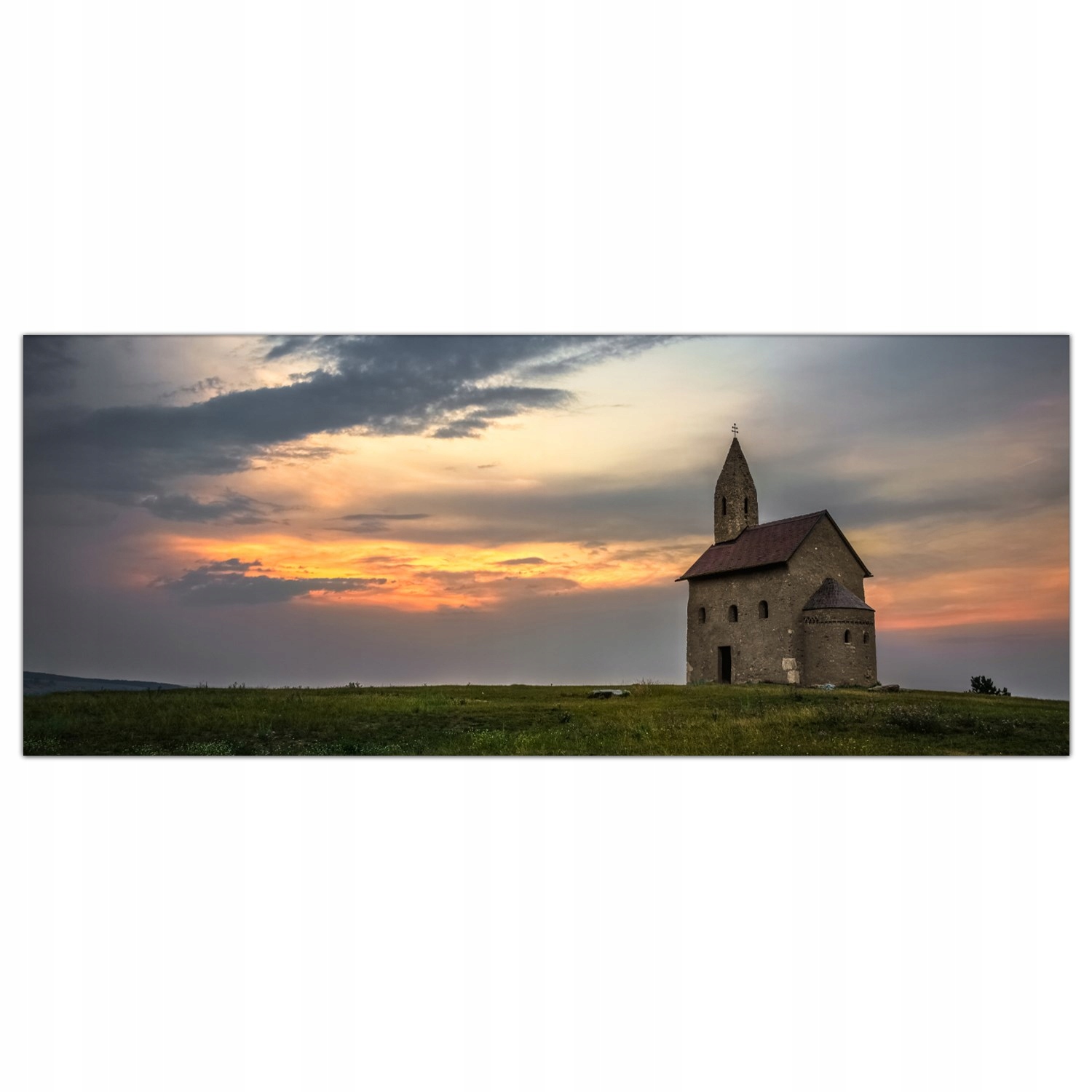 

Hartowany Obraz Szklany Kościół Słowacja 125x50