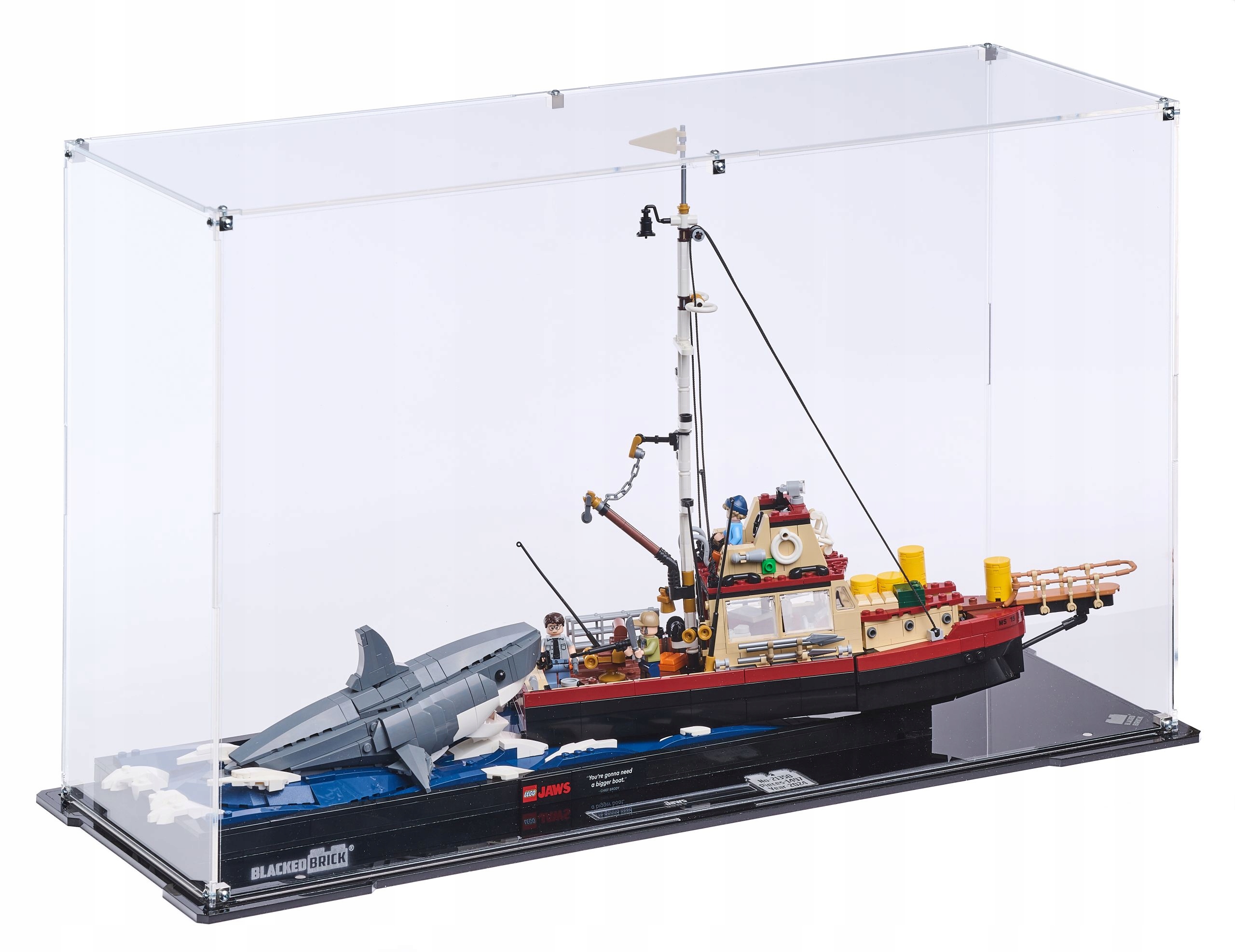 Vitrína Blacked Brick pre Lego 21350 Ideas Čeľuste
