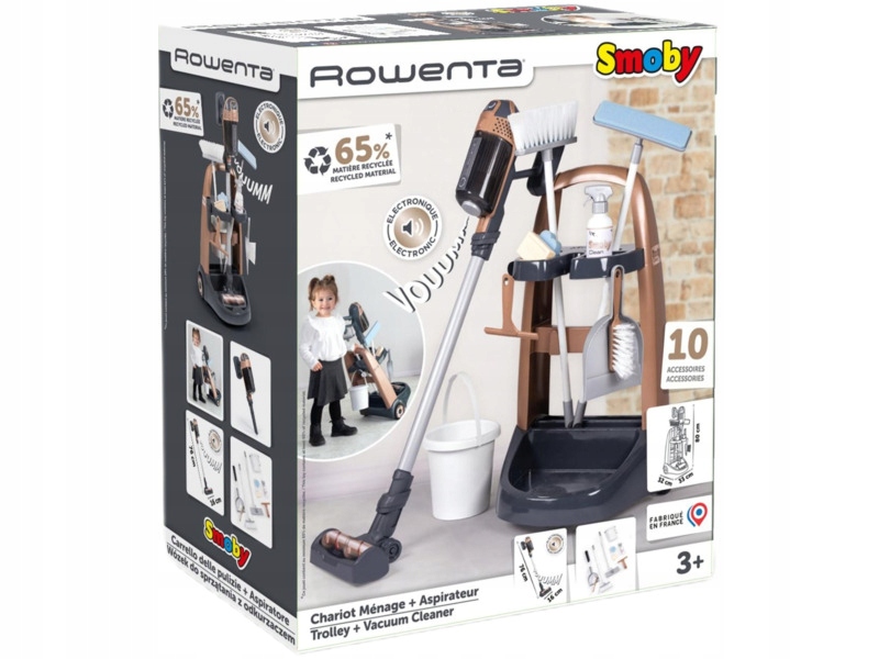 Zabawka wózek z odkurzaczem Smoby Rowenta X Force 7600330326