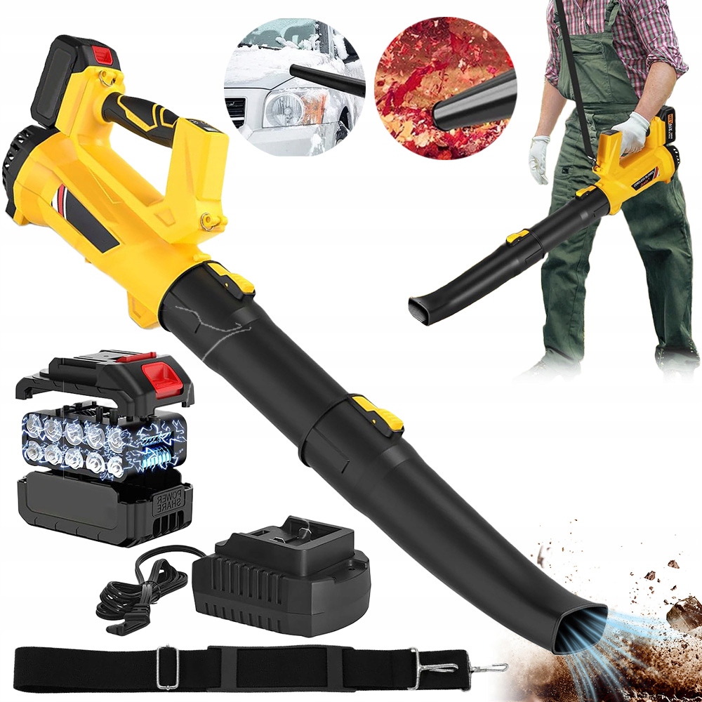 Elektrické Dmychadlo Listí Zahradní 400W Vysavač Drtič 3V1