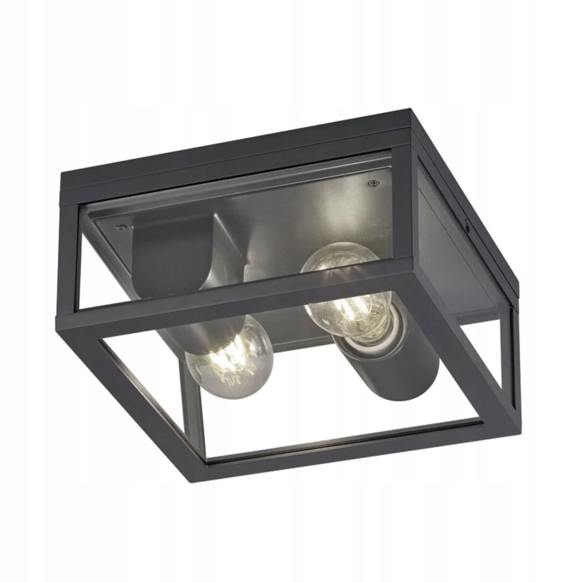 Moderná fasádna lampa Garonne Trio IP44 antracit 10W E27