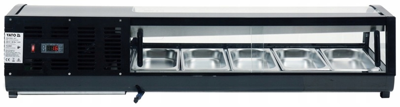 Nadstawka Chłodnicza Witryna LED 5x GN 1/3 135x42x29,5 cm Yato YG-05001
