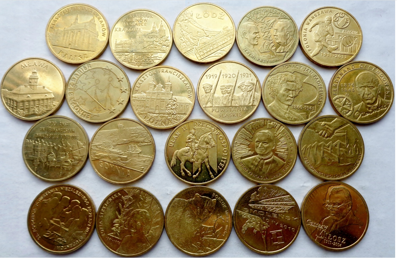 2 ZŁ NG 2011 KOMPLET 21 MONET ROCZNIK