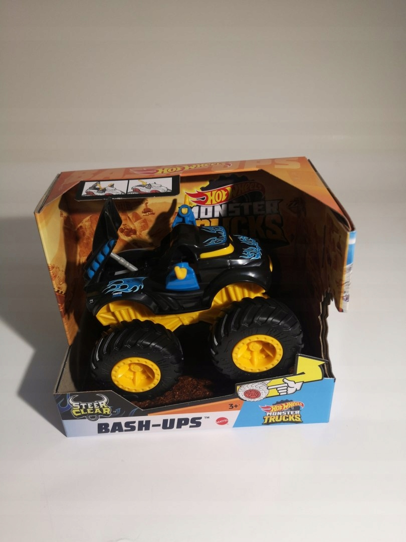 Hot Wheels Monster Trucks Pojazd z kraksą 1:43 Wiek dziecka 3 lata +