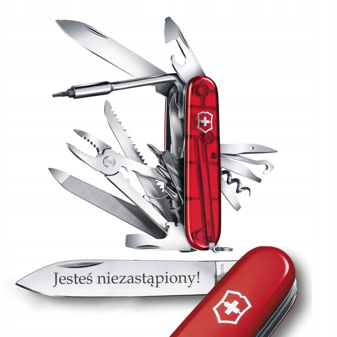 Victorinox 1.7775.T, scyzoryk Cyber Tool L, 41 funkcji grawer na ostrzu