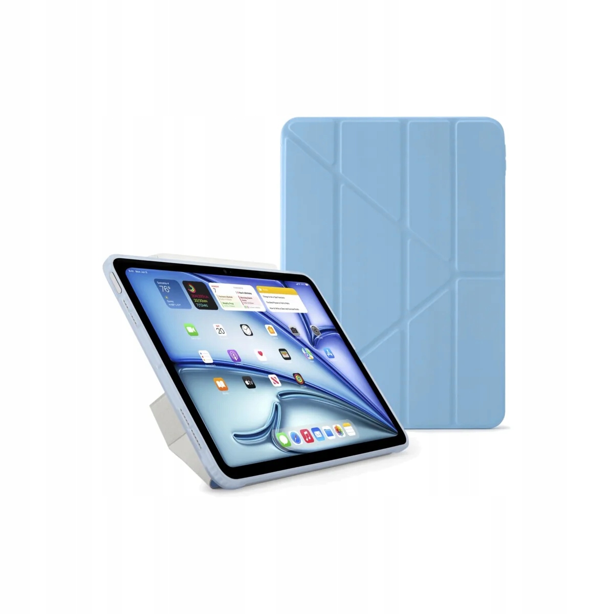 Kryt na iPad Air 13" Pipetto Origami No1 Original Case světle modrý
