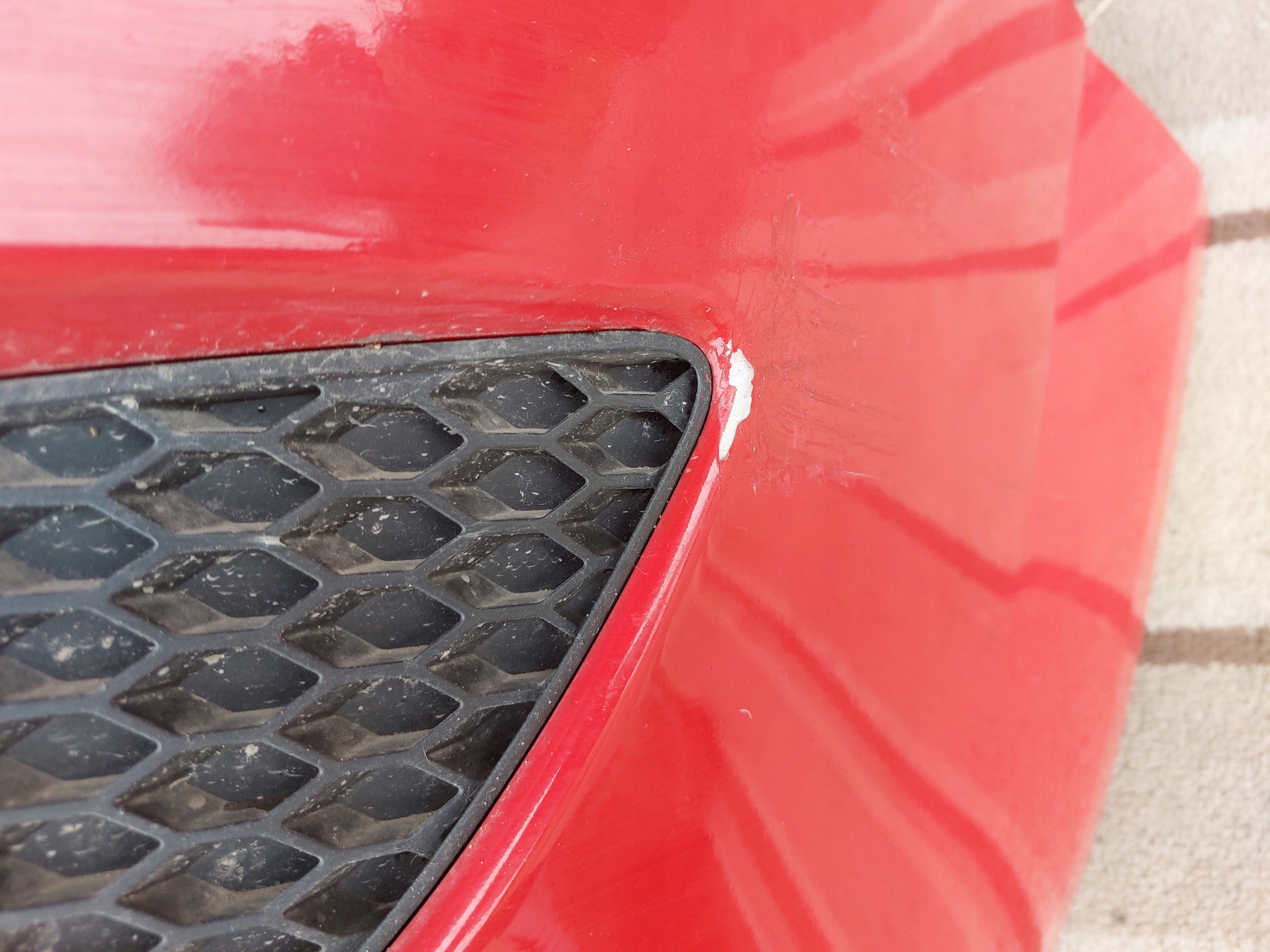 bumper front OPEL ZAFIRA B LIFT red 13r